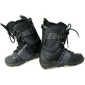 Nice $279 Burton Emerald Snowboard Boots! 7 Euro 38 Black With Burton Logos